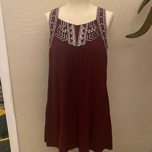 Bailey Blue Embroidered Beachy Dress sz Small